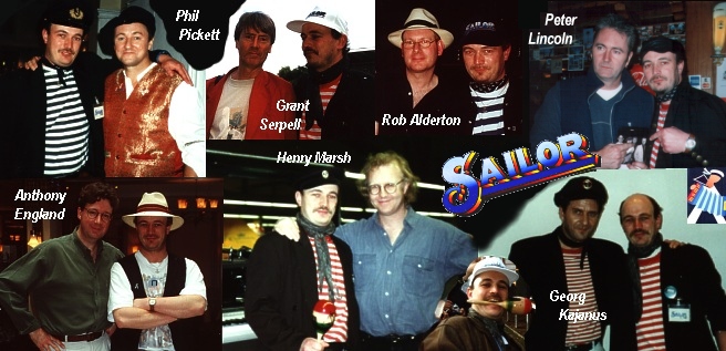 Cap K together with the SAILOR members 1973 - 2003